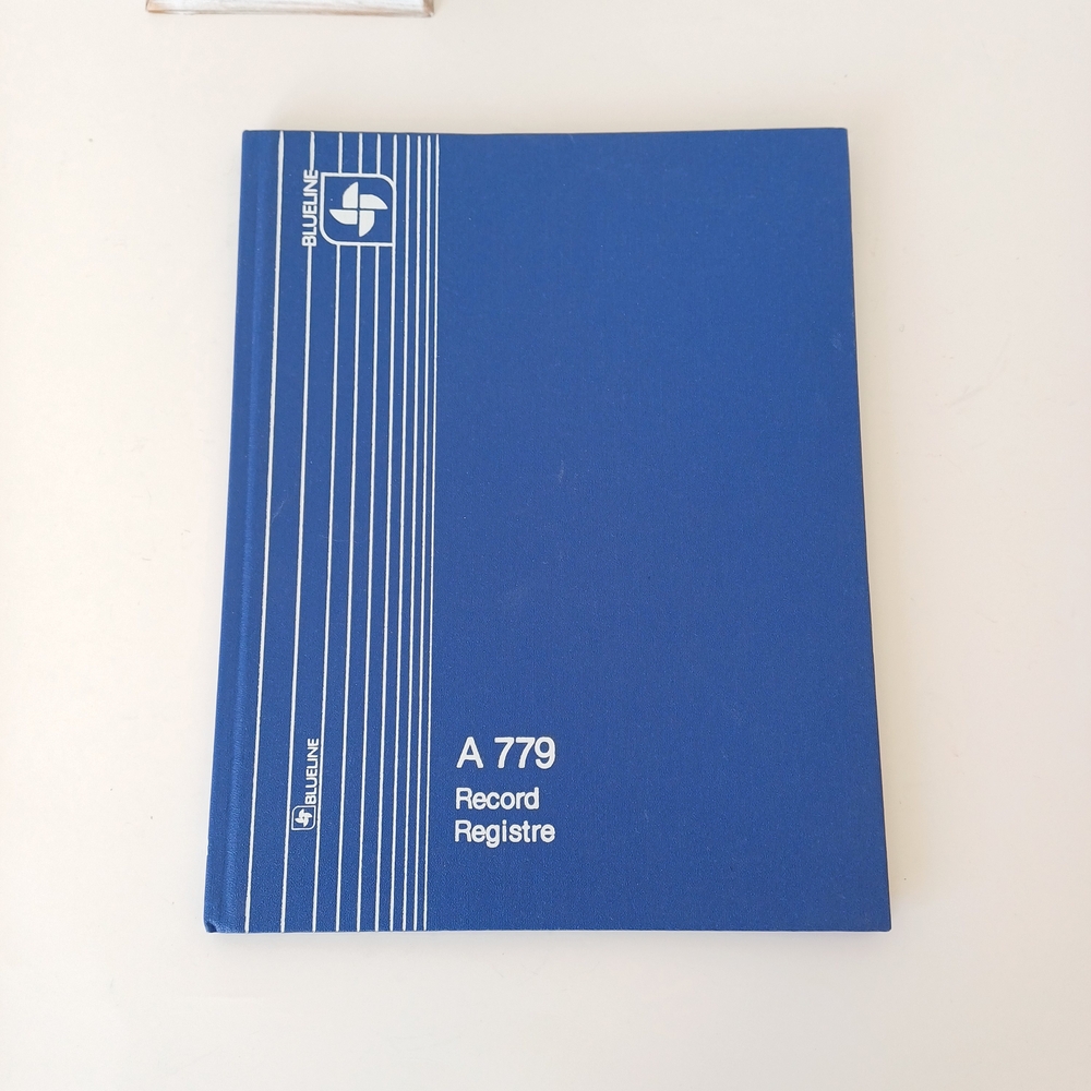 Blue Bantex Record Register